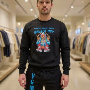 YGM Sweatsuit blue bear and print